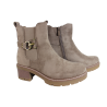 Botki Basido K6556-2 Beż Zamsz