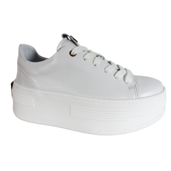 Sneakersy Carinii B10016 Skóra Białe Lico