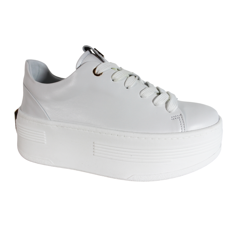 Sneakersy Carinii B10016 Skóra Białe Lico