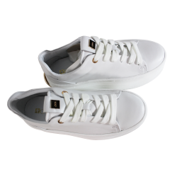 Sneakersy Carinii B10016 Skóra Białe Lico