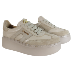 Sneakersy Carinii B9882 Skóra Beż Lico