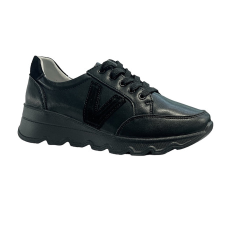 Adidasy Sneakersy VINCEZA 7918 Skóra Czarne Lico