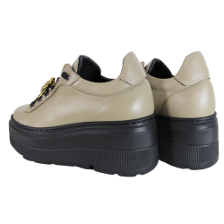 Sneakersy Karino 5274 Skóra Beż Lico