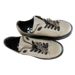 Sneakersy Karino 5274 Skóra Beż Lico