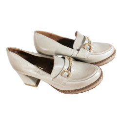 Półbuty Exquisite 1511 Skóra Beż Lico
