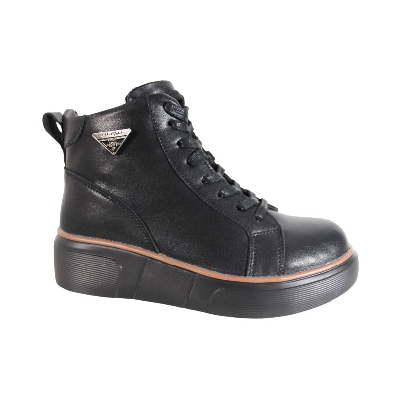 Botki Filippo DBT6452 Skóra Czarne Lico