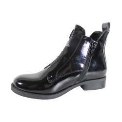 Botki S.Barski HY42-120 Czarny Lakier