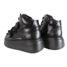 Sneakersy Carinii B9729 Skóra Czarne Lico