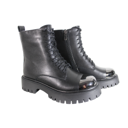 Botki Filippo DBT6405 Skóra Czarne Lico