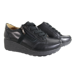 Sneakersy Vinceza 7932 Skóra Czarne Lico