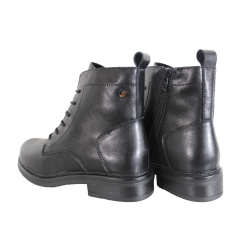 Botki Sergio Leone BT727-S Skóra Czarne Lico