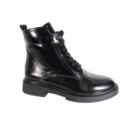 Botki Ravini H-3798 Skóra Czarny Lakier