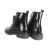 Botki Ravini H-3798 Skóra Czarny Lakier