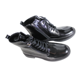 Botki Ravini H-3798 Skóra Czarny Lakier