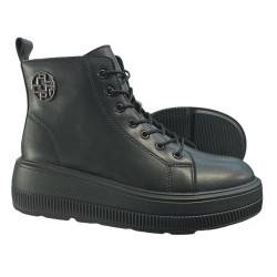 Botki Filippo DBT6374 Skóra Czarne Lico