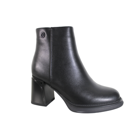 Botki Vinceza 77105 Skóra Czarne Lico