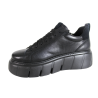 Sneakersy Nessi 24690 Skóra Czarne Lico