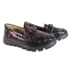 Półbuty Filippo DP6467 Skóra Bordo Lakier