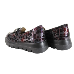 Półbuty Filippo DP6467 Skóra Bordo Lakier