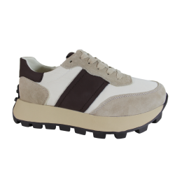 Sneakersy Filippo DP6498 Skóra Beż Zamsz