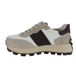Sneakersy Filippo DP6498 Skóra Beż Zamsz