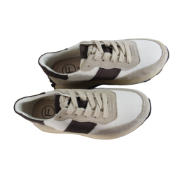 Sneakersy Filippo DP6498 Skóra Beż Zamsz