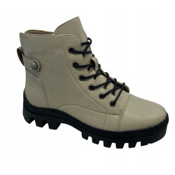 Botki Trapery Potocki 24-12168 Khaki Lico