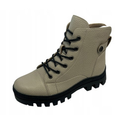 Botki Trapery Potocki 24-12168 Khaki Lico