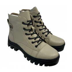 Botki Trapery Potocki 24-12168 Khaki Lico