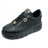 Sneakersy Chebello 4536 Skóra Czarne Lico
