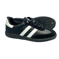 Półbuty Sneakersy Damskie Goodin GD-XF-146 Skóra Czarny Zamsz