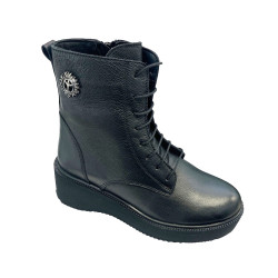 Botki T.Sokolski Z24-376 Skóra Czarne Lico