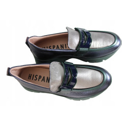 PÓŁBUTY HISPANITAS CHI243631 SKÓRA BOLMET MIDNIGHT LICO