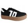 Sneakersy Kampa N1095S2 Skóra Czarny Zamsz