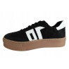 Sneakersy Kampa N1095S2 Skóra Czarny Zamsz