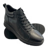 Sneakersy Męskie Andiamo W24391105 Skóra Czarne Lico