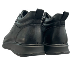 Sneakersy Męskie Andiamo W24391105 Skóra Czarne Lico