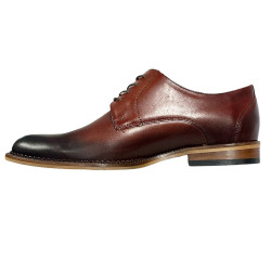 Półbuty Męskie Tapi C-6810 Skóra Bordo Lico