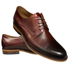 Półbuty Męskie Tapi C-6810 Skóra Bordo Lico