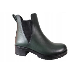 Botki Damskie T.Sokolski Z22-238 Skóra Zielone Lico
