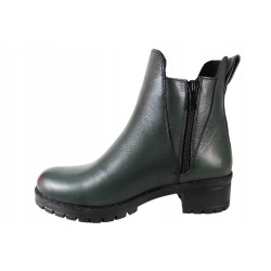 Botki Damskie T.Sokolski Z22-238 Skóra Zielone Lico