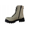 Trzewiki Botki Rammit 1707/5 Skóra Beż Lico