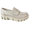 Półbuty Damskie Nessi 21086  Skóra Beż Lico