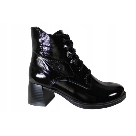 Botki Damskie Nessi 23547 R.36 Skora Czarny Lakier