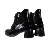 Botki Damskie Nessi 23547 R.36 Skora Czarny Lakier