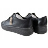 Sneakersy Damskie Nessi 22162  Skóra Czarne Lico