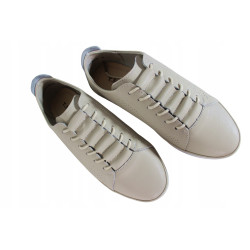 Półbuty Sneakersy Damskie T.SOKOLSKI W24-234 Skóra Beż Lico