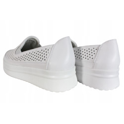 Półbuty Damskie T.SOKOLSKI W24-450 R.39 Skóra Białe Lico