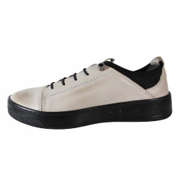 Półbuty Sneakersy Damskie T.SOKOLSKI W24-151 R.37 Skóra Beż Lico