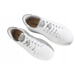 Półbuty Sneakersy Damskie T.SOKOLSKI W24-244 Skóra Białe Lico